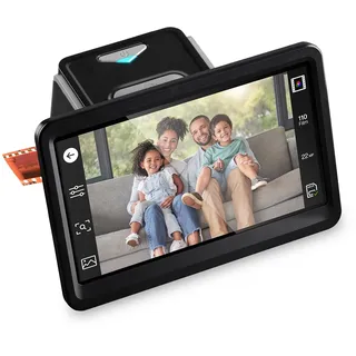 HP FilmScan Touchscreen Film & Diascanner Digitizer mit 7 Zoll verstellbarem LCD-Bildschirm, konvertiert schnell Negative und Dias in digitale 22MP JPEG Fotos, kompatibel mit 135, 126 und 110 Film