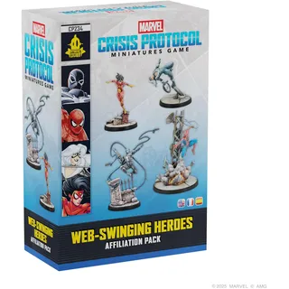Asmodee Asmodee, Marvel: Crisis Protocol – Web-Swinging Heroes, Affiliation Pack, Atomic Mass Games, Tabletop, 2 Players, from Age 14+, 90-120 Minutes, English, French and Spanish
