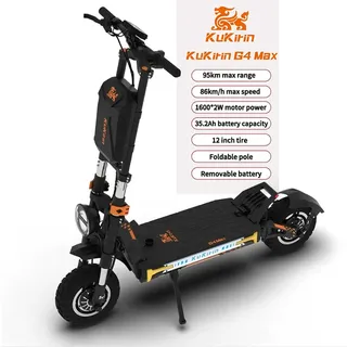 Kukirin G4 Max Elektroroller 3200W Doppelmotor 60V 35.2AH E-Scooter 86km/h 150KG