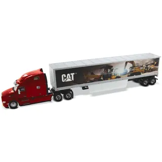 Diecast Masters 85665 - Peterbilt 579 Day Cab mit Cat Mural Trailers, Maßstab 1:50, ab 14 Jahren, in Displayfenster-Box, für Sammler geeignet