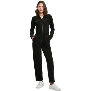 URBAN CLASSICS Ladies Velvet Rib Boiler Suit - Schwarz, L