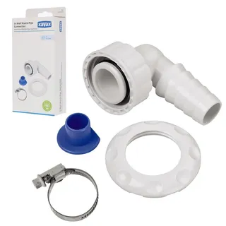 xavax Siphonanschluss für Wandeinbau-Siphons 00220737 weiß