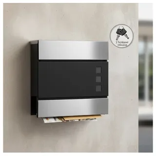 MuCoLa Briefkasten schwarz inkl. Zeitungsfach