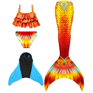 shepretty meerjungfrauenflosse mädchen Neuer Mermaid Tail Badeanzug für Erwachsene und Kinder,lanM5,150 - 150