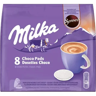 Senseo Milka Kakao Pads, 80 Senseo kompatible Pads, 10er Pack, 10 x 8 Getränke