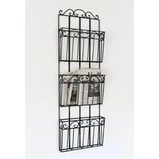 DanDiBo Ambiente DanDiBo Wandregal Zeitungsständer 09911 Magazinhalter 101 cm Küchenregal Zeitungshalter