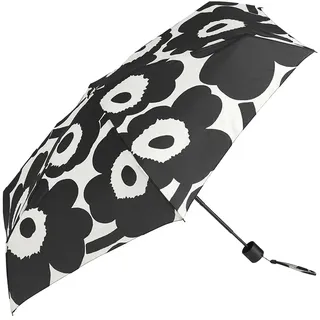 Marimekko Unikko Mini Manual Schirm. Schwarz/weiß