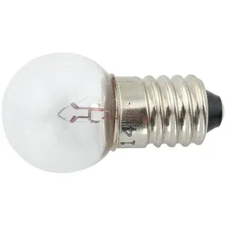 Spanninga Gluehlampe 6V 3W Schraub- Sockel transparent,silber . Transparent/Silber