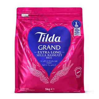 TILDA Grand Sella Basmati Reis 5kg extra lang Parboiled aromatisch