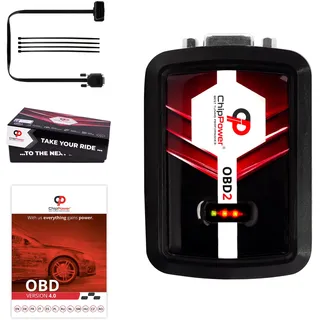 ChipPower Chiptuning OBD v4 geeignet für Fiat Punto (199) 1.4 - kW Tuningbox Benzin Plug&Drive Chip Tuning Box Leistungssteigerung und weniger Verbrauch