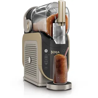 Ninja SLUSHi Maschine für Slush, Eis-Cocktails, Frappé, Milchshakes & gefrorenen Saft, ohne Eis oder Vorbereitungsaufwand, WhisperChill-Technology, fasst 1,9 L, Stone Gold, FS301EUSTGD