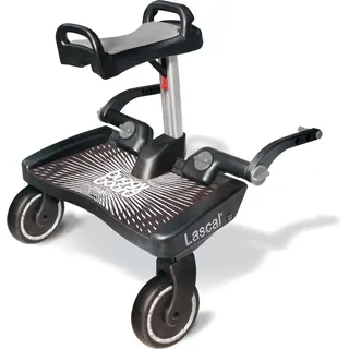 Lascal BuggyBoard Maxi + schwarz mit Saddle Grau - Grau
