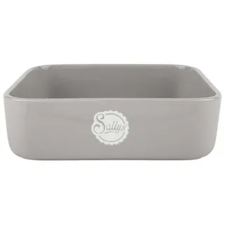 sallys Stoneware Ofenform eckig - Light Grey) - Klein