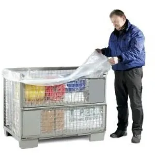 PE-Seitenfaltensack, 1300+950x2400mm, 50μ, transp., 50 St./Rolle, perforiert