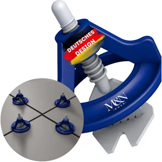 M&N Fliesen Nivelliersystem Set 1mm, 1.5mm, 2mm, 3mm Mega- Auswahl (600x 2mm Laschen, 300x Zughauben) - Fliesen Werkzeug für Leien & Profis - Kunststoff Abstandshalter - Fliesen Verlegehilfe