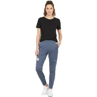 nachhaltige PUMA Manchester City Damen Fitness-Hose mit Drycell-Technologie Freizeit-Jogger Jogging-Hose 701231132 001 Blau - XS