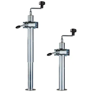 DEMA Anhängerstützen mit Kurbel und Klemmhalter 2er-Set