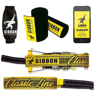 Gibbon Slacklines Classic Line Treewear Slackline Set (Größe 15M)