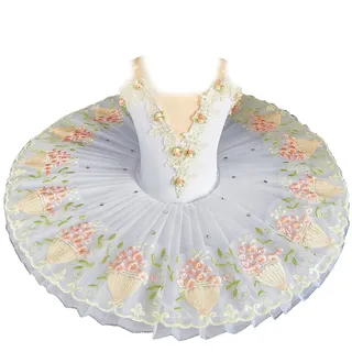 MYIESAXL Tutu-Ballettkleid für Mädchen, Schwanensee, Tutu, Ballerina-Kostüm, Tanzkleidung, Show, Stickerei-Rock, Tanzbekleidung, Tanz-Outfit, (150)