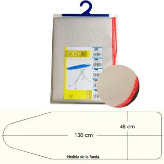 Oryx - Berzug Bügeltisch Mit Metallisiertem Schaumstoff 140x42 Cm.