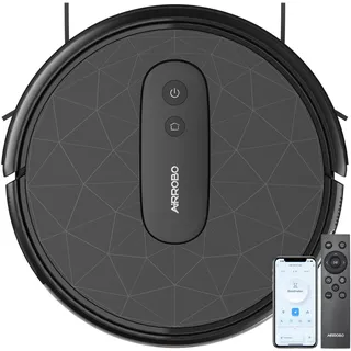 AIRROBO P20 Saugroboter, Roboter Staubsauger mit 2800Pa Saugkraft, Selbstaufladend, WLAN, 120 Minuten Laufzeit, Roboterstaubsauger für Teppiche, Tierhaare, Hartböden