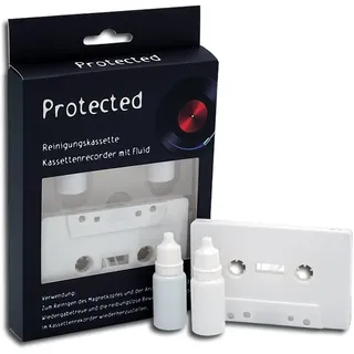 Protected Reinigungskassette Kassettenrecorder mit Reinigungsfluid