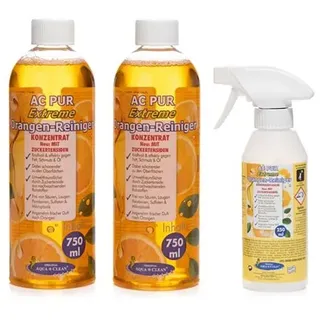 AQUA CLEAN PUR Orangenreiniger Konzentrat reinigt kraftvoll 2x 750ml