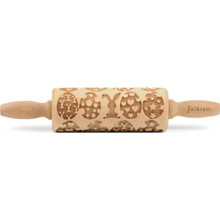 Folkroll 3D-Motiv-Teigrolle 23 cm Happy Easter