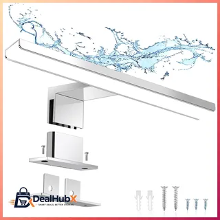 ERWEY 2 in 1 LED Badleuchte 5 W 6000 K Schwarz 30 cm