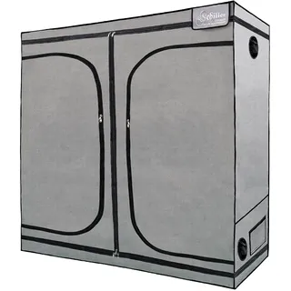 (S) chillerbox 200 x 100 x 200 cm - Growbox Indoor - Grow Zelt Tent Box - Gewächshaus Anzuchtschrank - 19mm Metallrahmen - Hochreflektierende 600D Mylar - Gewächszelt Anbau