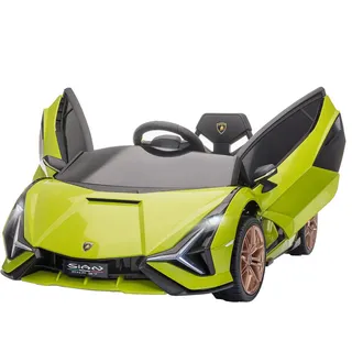 Homcom Lamborghini Sian Elektroauto 12V grün (MP3/USB)