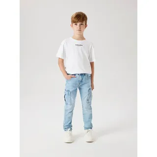 NAME IT Silas Tap Cargo Jeans 6650-AZ Noos, Light Blue Denim - 13 Jahre