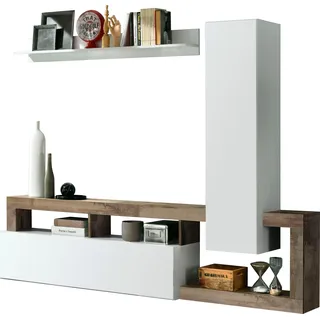 INOSIGN Wohnwand INOSIGN "Hamburg", weiß (weiß, pero), Kastenmöbel-Sets, Wohnwand