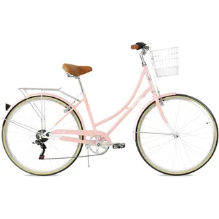 FabricBike Step City Damenfahrrad Amsterdam 28 Zoll Komfort Bike 7 Gang Hollandrad im Retro-Design