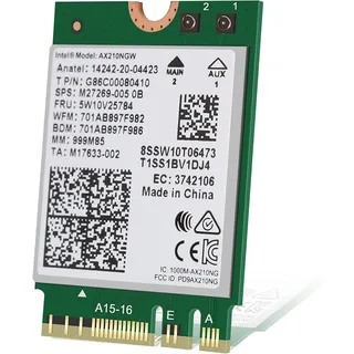 Intel WiFi Netzwerkadapter M.2 2230/M.2 1216 6E AX210