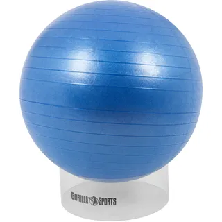GORILLA SPORTS® Ballschale - für Gymnastikbälle 55 bis 75 cm, Ø 39,5 cm, Transparent, Kunststoff - Ballhalter, Stapelhilfe, für Fitnessball, Sitzball, Pezziball, Yoga, Pilates Ball, Zuhause, Büro