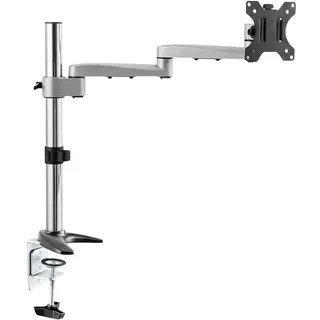 Ricoo Monitor Halterung 1 Monitor TS1711 höhenverstellbar Arm Halter für 13-32 Zoll schwenkbar Bildschirmhalterung Arme neigbar Tischhalterung Bildschirm VESA 75x75 100x100 Monitorhalter