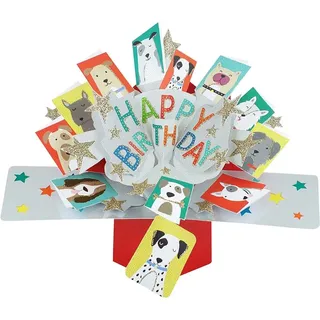Suki - 3D Pop Up Karte Happy Birthday Dogs