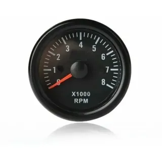 Inkoby 52MM Elektrischer Drehzahlmesser 0-8000 Min 2" RPM Tachometer für 2 3 4 5 6 8 Zylinder Benzinmotor Auto Boot Yacht