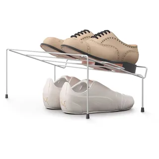Metaltex Einsätze für Schuhschrank 2er-Set 42 x 24 x 17 cm Edelstahl weiß