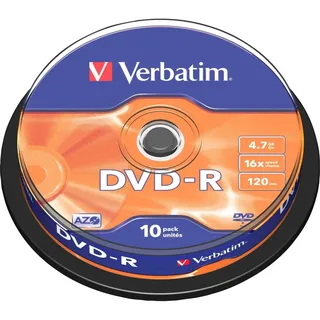 Verbatim DVD-R 4,7 GB 16x 10 St. Spindel