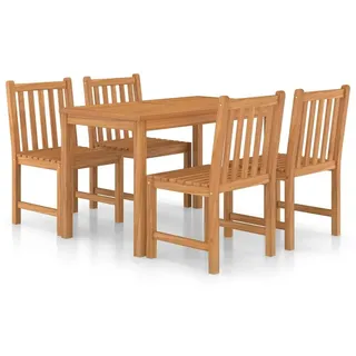 vidaXL Garten-Ess-Set 5-tlg. Braun