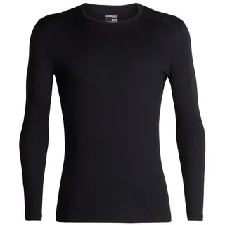 200 Oasis Merino Langarm-baselayer - Black - 2XL