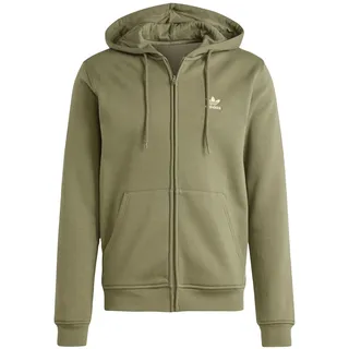 adidas Trefoil Essentials Reißverschlusspullover Olive Strata S
