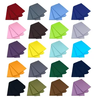 Klassische Bettlaken Betttuch Haustuch Laken 100% Baumwolle ohne Gummizug viele Farben und Größen (Royal Blau, 160 x 200 cm)