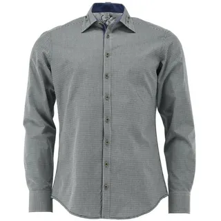 OS-TRACHTEN Herren-Langarmhemd, Slim Fit, dunkelgrün, 45/46