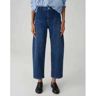 Opus Damen Barrel | LOLAH Flow Barrel Jeans aus BCI Cotton Mix Mid Rise mid Flowy Blue, 38 L28 - 38W / 28L