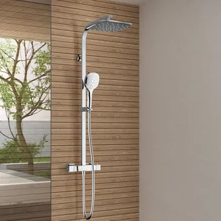 Teorema Tetra Duschsystem mit Brausethermostat Chrom SD268CR