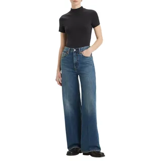 Levi's Women Ribcage Wide Leg Jeans, Polar Perimiter, 27W ® 32L