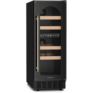 Klarstein Vinovilla 17 Duo Weinkühlschrank 2 Kühlzonen Touch 17 Flaschen 4 Regale